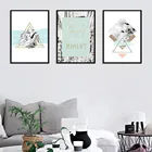 Ins креативный геометрический рисунок на холсте в скандинавском стиле, украшение для гостиной, спальни, висячая картина, HD спрей, художественные постеры