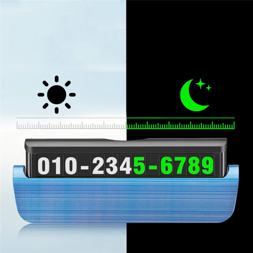 CARPRIE Временная парковочная карта экстренный контакт пластиковый скрытый