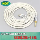 16-жильный OCC посеребренный кабель для наушников для AKG N5005 N30 N40 MMCX Sennheiser IE300 IE900 LN007699