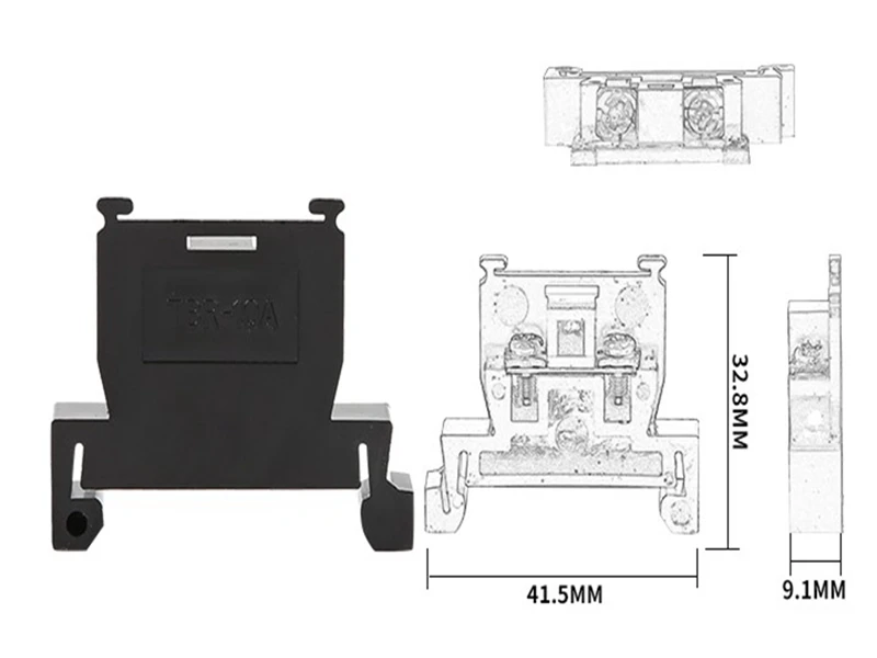 Клипса для установки клемм C45 Slideway plug clip air open крепеж TBR 10a20a30a комбинация лент