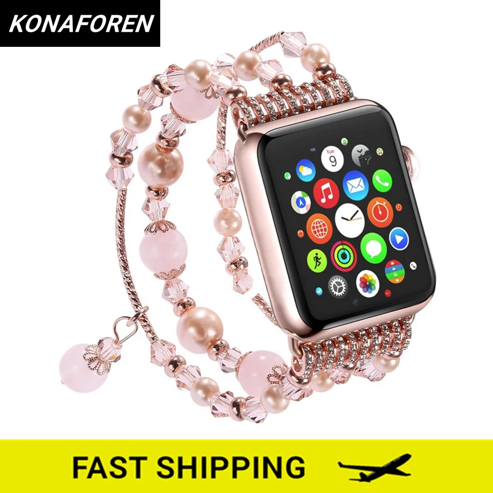 

women watch strap for apple watch 7 SE 6 5 4 band 45mm 41mm 44mm 40mm iwatch sport bands accessories series 3 bracelet watchband