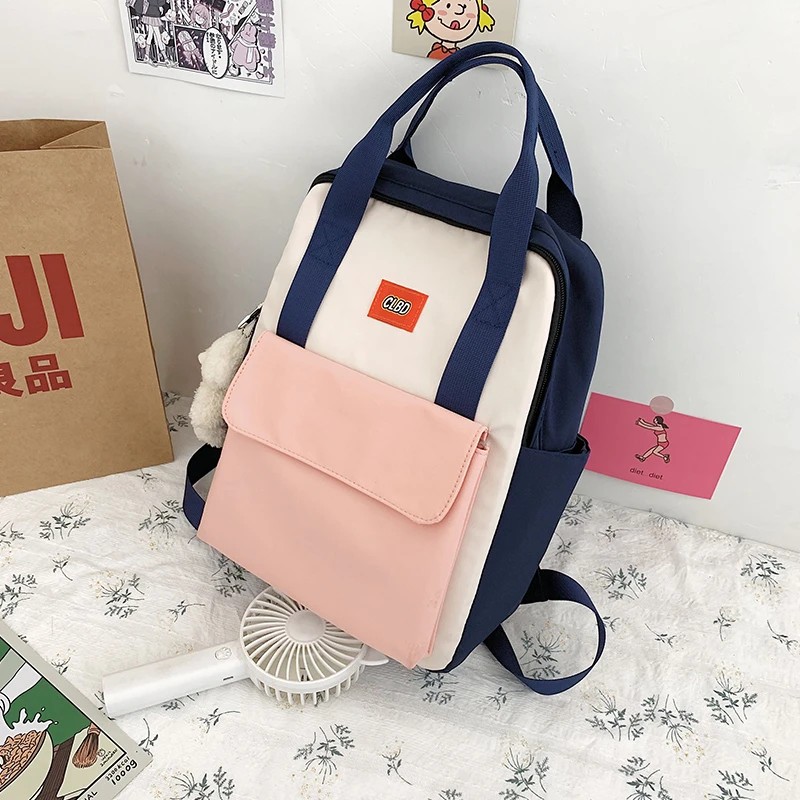 

2021 fashion joker nylon female backpack female student bag female travel backpack laptop backpack female backpack
