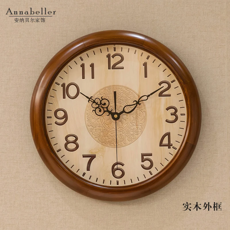 Большие настенные часы креативные тихие европейские круглые кварцевые из