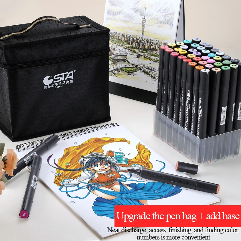 Набор художественных маркеров STA 3203 масляные маркеры на спиртовой основе для