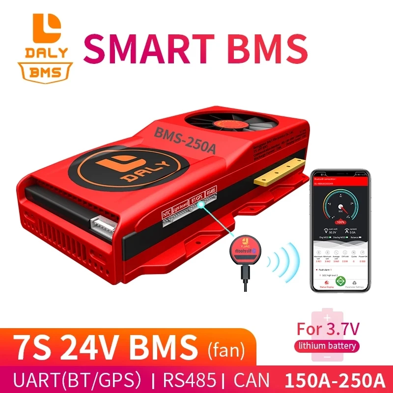Литий-ионные аккумуляторы DALY 6S 7S 24 В 18650 NCM 30 А 40 60 80 а умный балансир BMS Bluetooth |