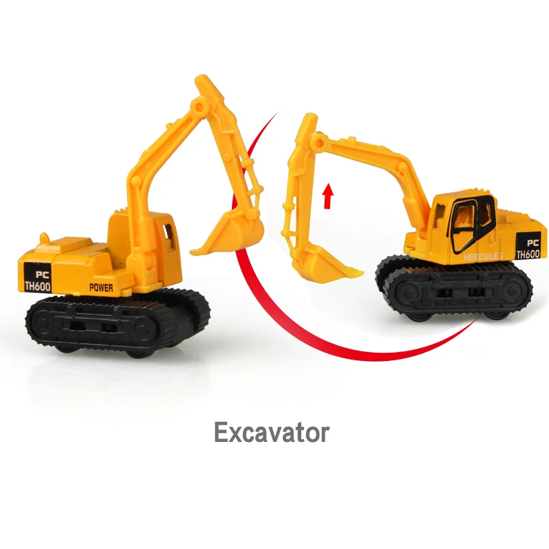 Excavator Coolplay мини литая модель автомобиля инженерные игрушечные транспортные средства самосвал погрузчик экскаватор модель автомобиля мини подарок для детей мальчиков} - Цвет: Excavator