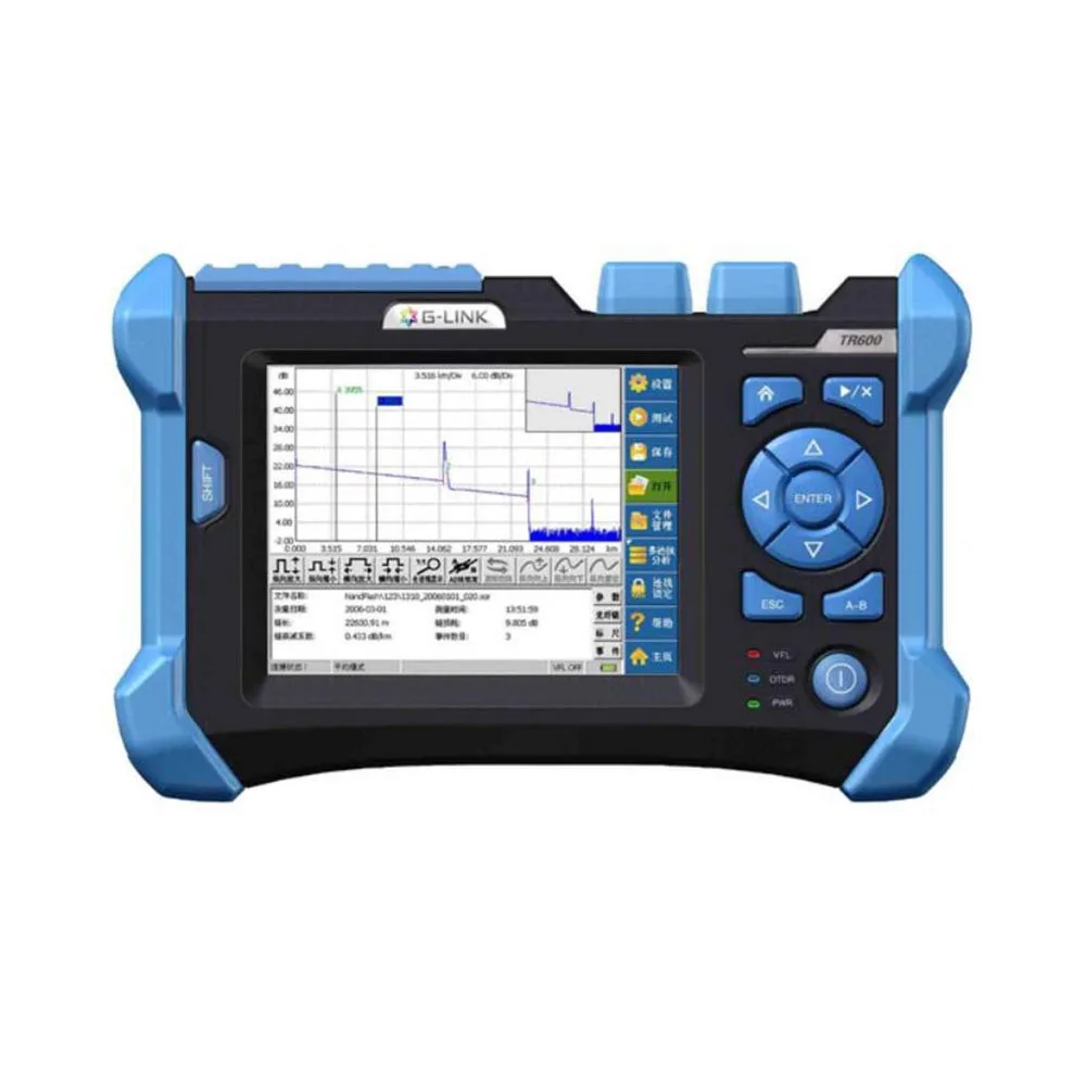 

Бесплатная доставка G ссылка OTDR TR600 SM OTDR 1310/1550nm 32/30dB интегрированный VFL сенсорный Экран