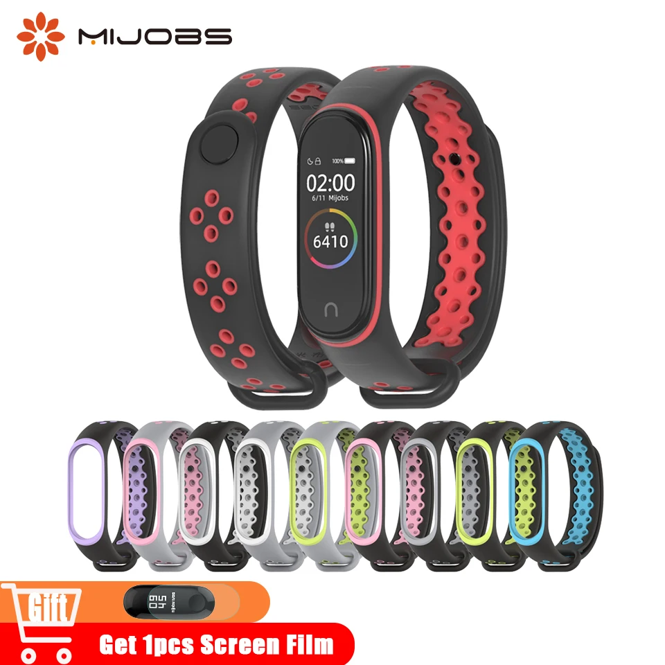 Mi band 4 ремешок спортивный силиконовый ремешок на запястье ремешок для Xiaomi mi band 3 Смарт-часы браслет mi band 3 4 аксессуары для браслетов mi 4