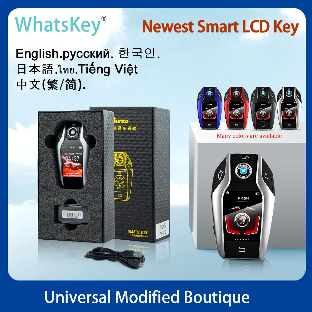

New Style Universal Modified LCD Screen TK800 Smart Remote Key Display For BMW/Volkswagen/Cadillac/Land Rover/Lexus/Kia/Renault
