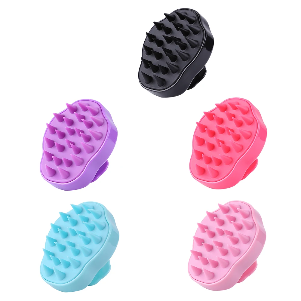 

Silicone Head Body Scalp Massage Brush Comb Shampoo Hair Washing Comb Shower Brush Bath Spa Slimming Massage Brush