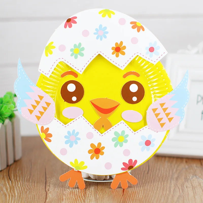 Chicken Детский сад много декоративных поделок diy игрушки головоломка бумажный лоток ремесла детские развивающие игрушки для детей Девочка/Мальчик Рождественский подарок 906 - Цвет: Chicken