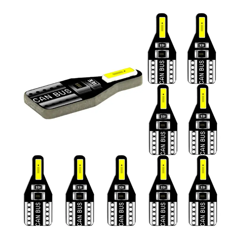 10 шт. W5W T10 светодиод Шина CAN свет лампы для салона потолочный плафон лампа