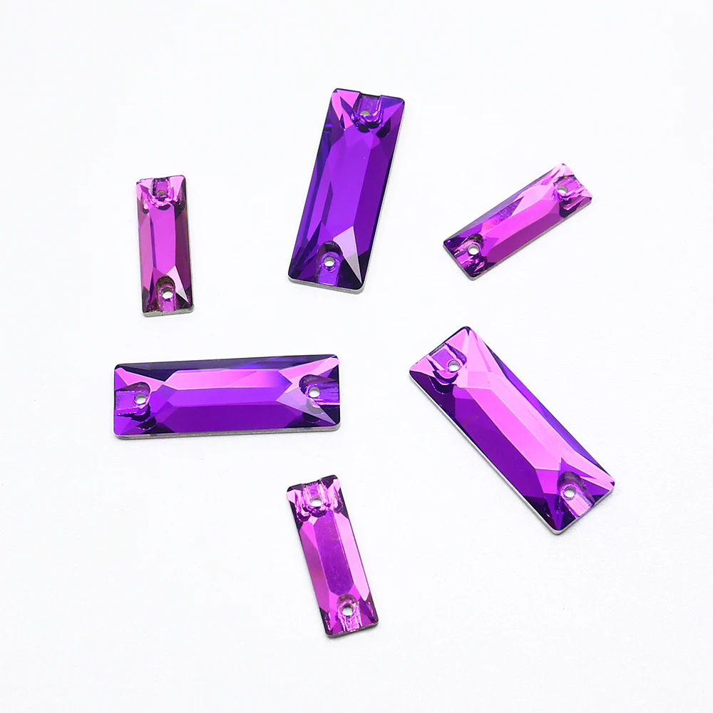 Прямоугольник Швейные Кристаллы Стразы аппликация шить на горный хрусталь с