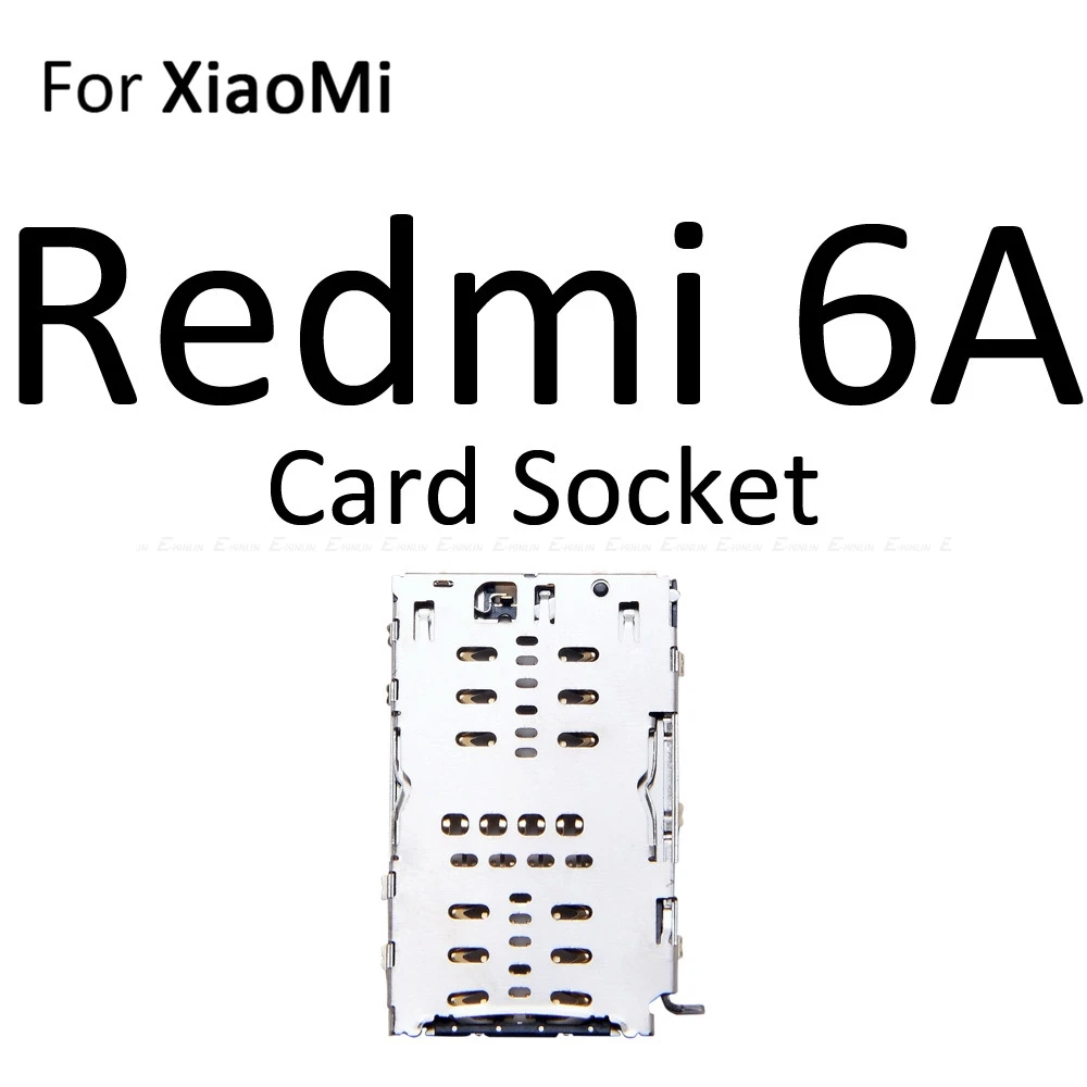 Для XiaoMi Redmi S2 7A 6A Micro SD Держатель для карт разъем контейнер лоток сим-карты Гнездо