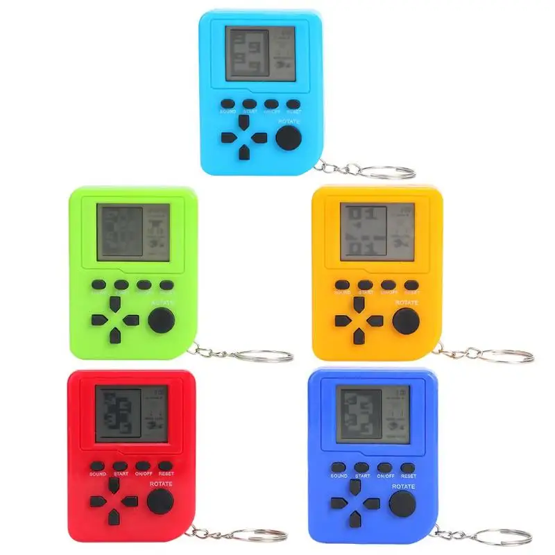 Мини ностальгическая игровая консоль с ЖК дисплеем забавный брелок портативная