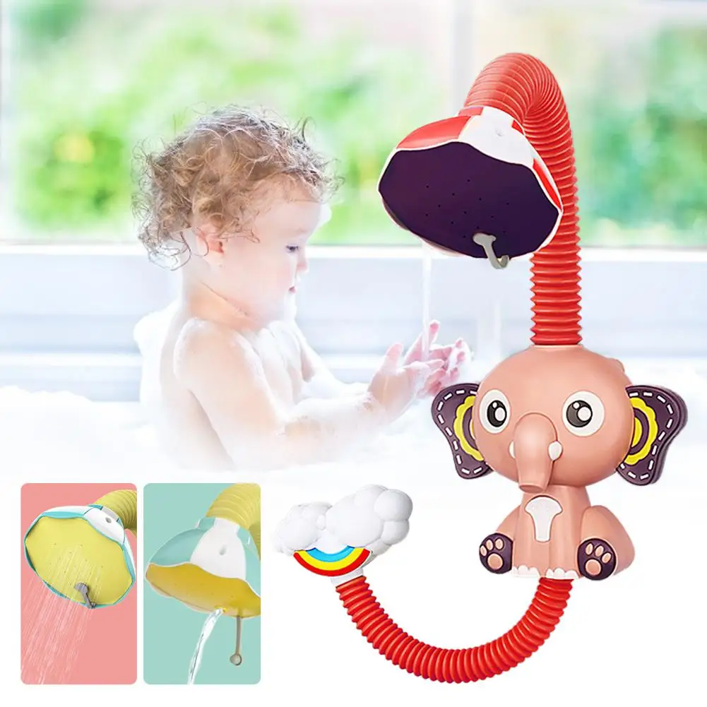 

Elephant Cloud Cartoon Electric Shower Sprinkler Toy Baby Playing In The Bathroom Bath Toy Exquisite Birthday Gift