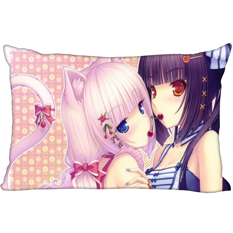 Шунцянь на заказ NEKOPARA декоративная наволочка 45x35 см(одна сторона) прямоугольная Наволочка на молнии с принтом Новогодняя наволочка - Цвет: 20