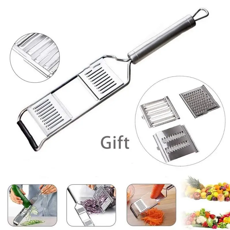 

4 In 1 Vegetable Slicer Stainless Steel Multifun Grater Cutter Shredders Fruit Potato Peeler Vegetable Grater Kitchen Artifact