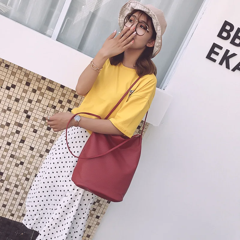 YBYT Ретро Женские сумки из стираной кожи горячая Распродажа мягкая сумка мешок