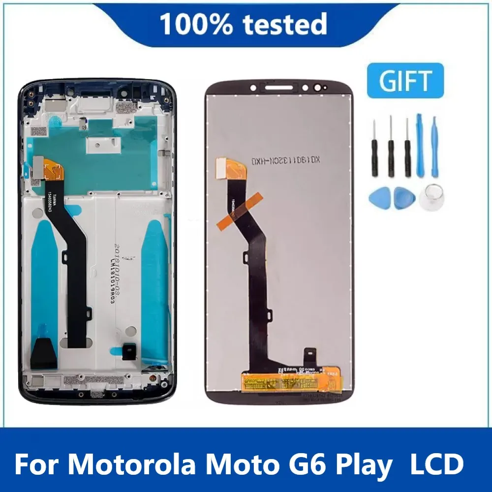 Оригинальный ЖК дисплей для Motorola Moto G6 играть с сенсорным экраном дигитайзер в