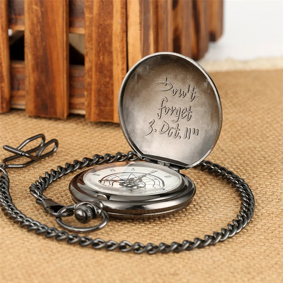 Hot Anime Cartoon Fullmetal Alchemist Pocket Watches Vintage Cosplay Necklace Pendant Clock Birthday Gifts for Men Women Kids