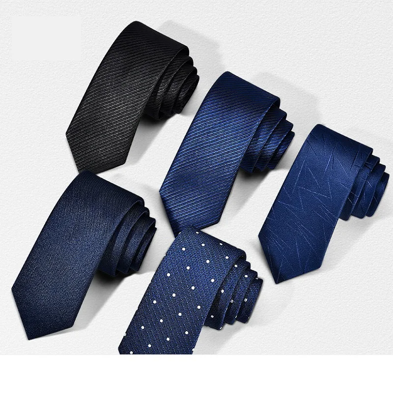 

2020 Designer New Fashion 6cm Slim Ties for Men Neckties Wedding Bridegroom Banquet Casual Business Accessories with Gift Box