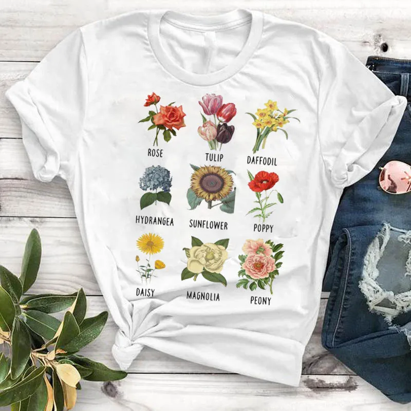 Футболка женская с принтом кактуса топ графическим модная милая рубашка