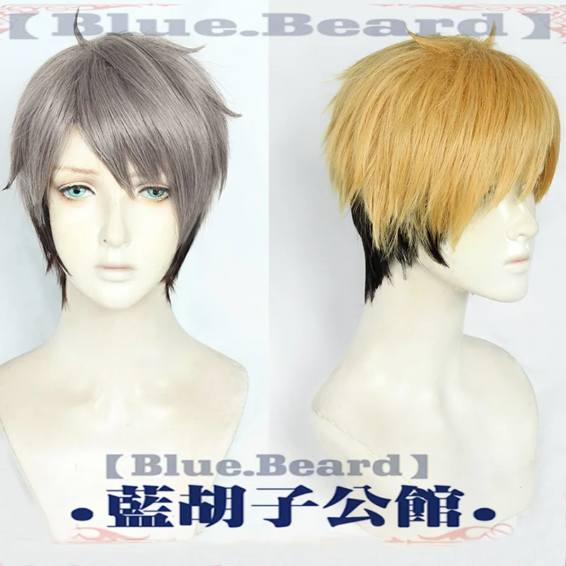 Haikyuu! Парик для косплея Мия Осаму черно коричневый парик Miya Atsumu из коротких волос