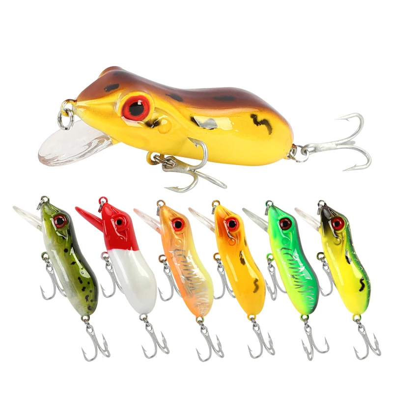 Великолепная топвотер плавающая искусственная жесткая лягушка приманки