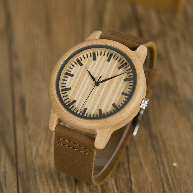 

BOBO BIRD Wood Watch Men Ladies Clearance Sale price Promotion Quartz Wristwatches Male Women Leather Strap relogio masculino