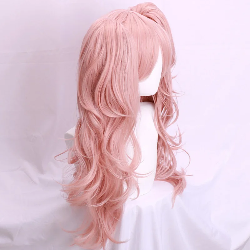 

Женский парик Takerlam Dangan Ronpa Danganronpa, длинные волнистые волосы, парик для костюма на Хэллоуин, хвосты, свободный зажим для волос