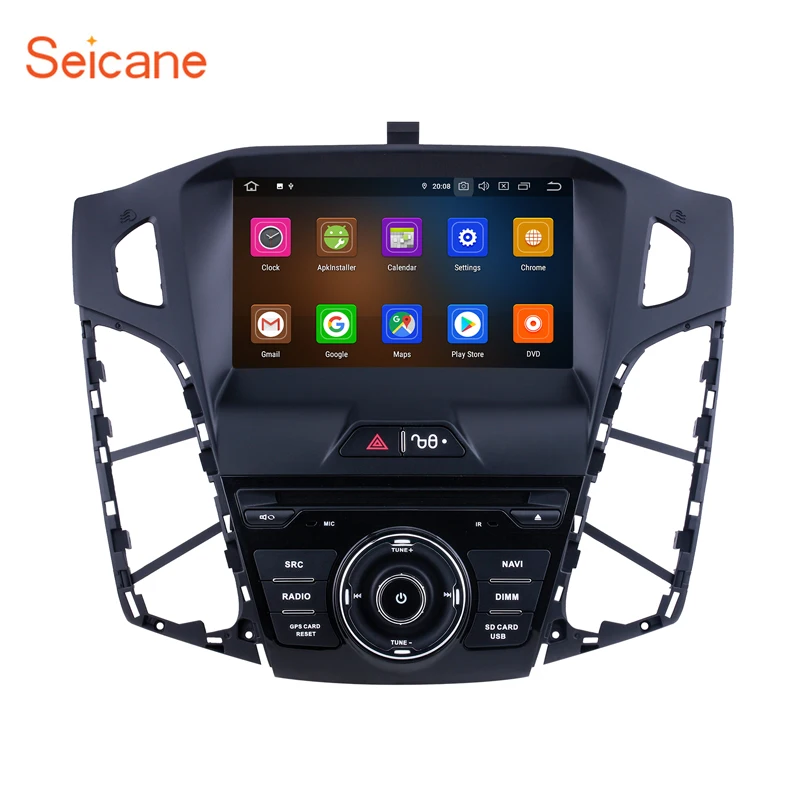 Автомагнитола Seicane 8 дюймов Android 10 0 4 Гб + 64 ГБ ядер GPS головное устройство