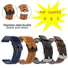 Quick Release Fit итальянский кожаный ремешок для часов Suunto 97 ремешок Смарт часы браслет ремень браслет Сменные аксессуары
