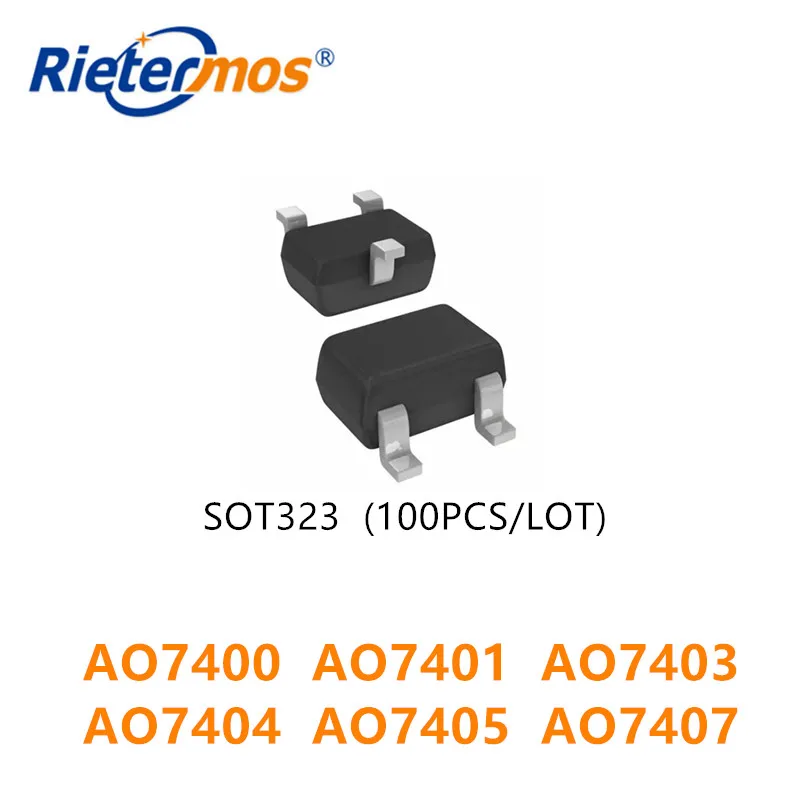 100 шт. AO7400 AO7401 AO7403 AO7404 AO7405 AO7407 SC70-3 SOT323 SMD Бесплатная доставка | Электроника