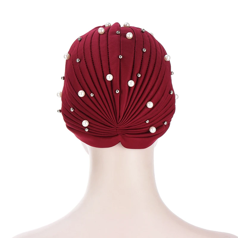 

Indian Hats Western Style Turban Hats Large And Small Beaded Turban Hats Pleated Ladies Hats Muslim Turban Hats Four Seasons