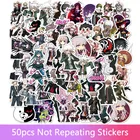 50 шт., черно-белые наклейки для компьютера