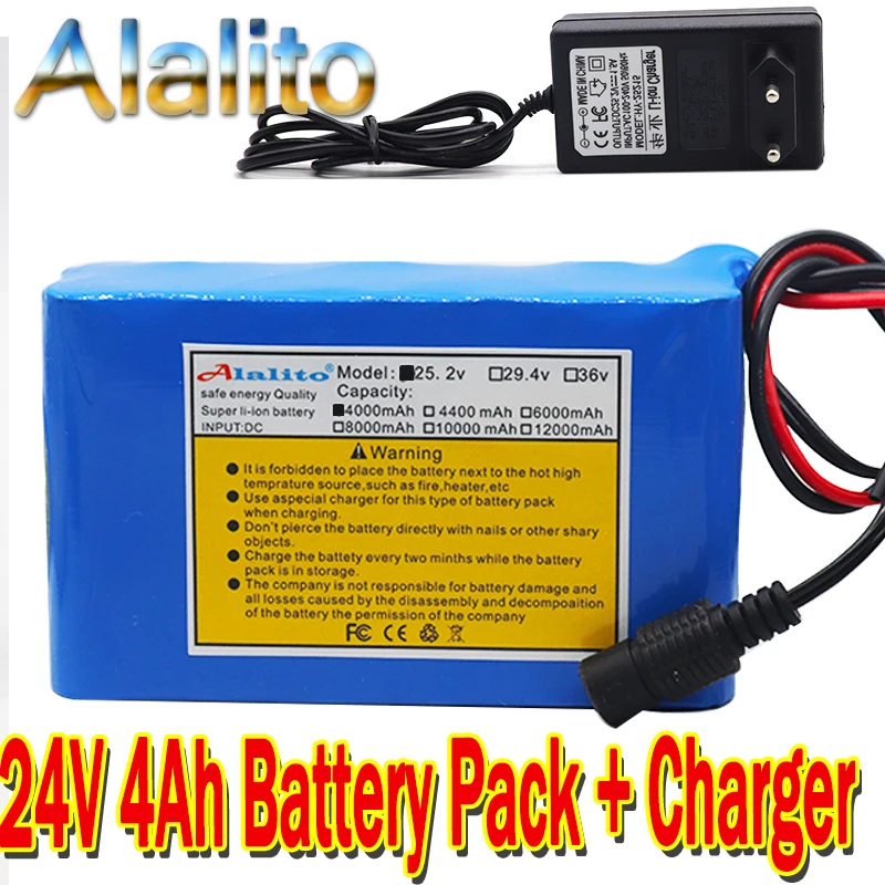 Высокое качество 6s2p 24V 4Ah 18650 литий ионный аккумулятор 25 2 v 4000mAh Электрический