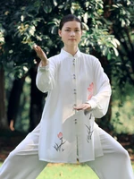 tai ji suit female elegant shadowboxing exercise clothing chinese style martial arts performance competition