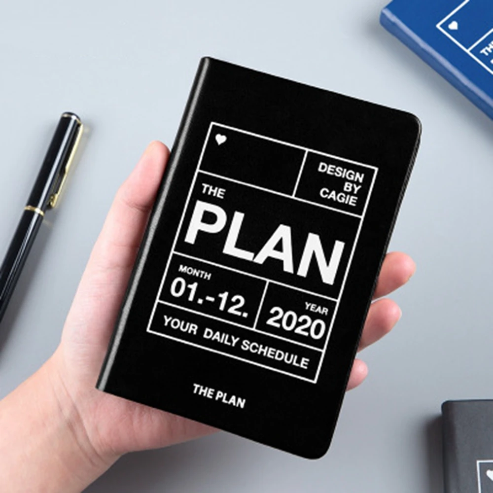 Повестки дня 2020 планировщик A7 Дневник Блокнот органайзер и журналы еженедельно
