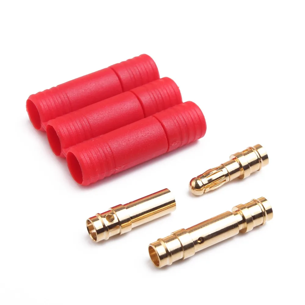 5/10 Pair AMASS 3.5mm three-core 3X3.5mm Bullet Connectors with Housing for Brush less Motor install
