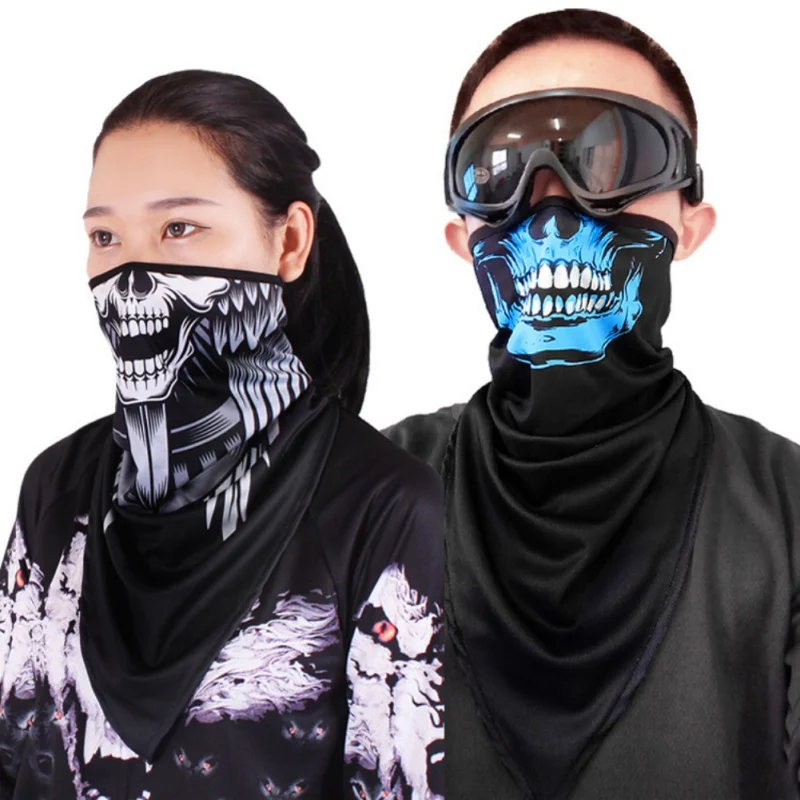 

Hiking Cycling Scarf Neck Face Cover Bandana Ghost Skull Skeleton Headband Scarf Outdoor Sports Magic Scarf Headwear Unisex h