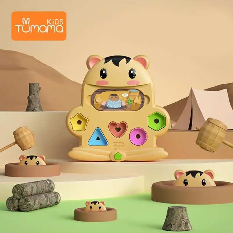 Младенческой ребенок хомяк форма познавательный на поиск соответствия игрушка