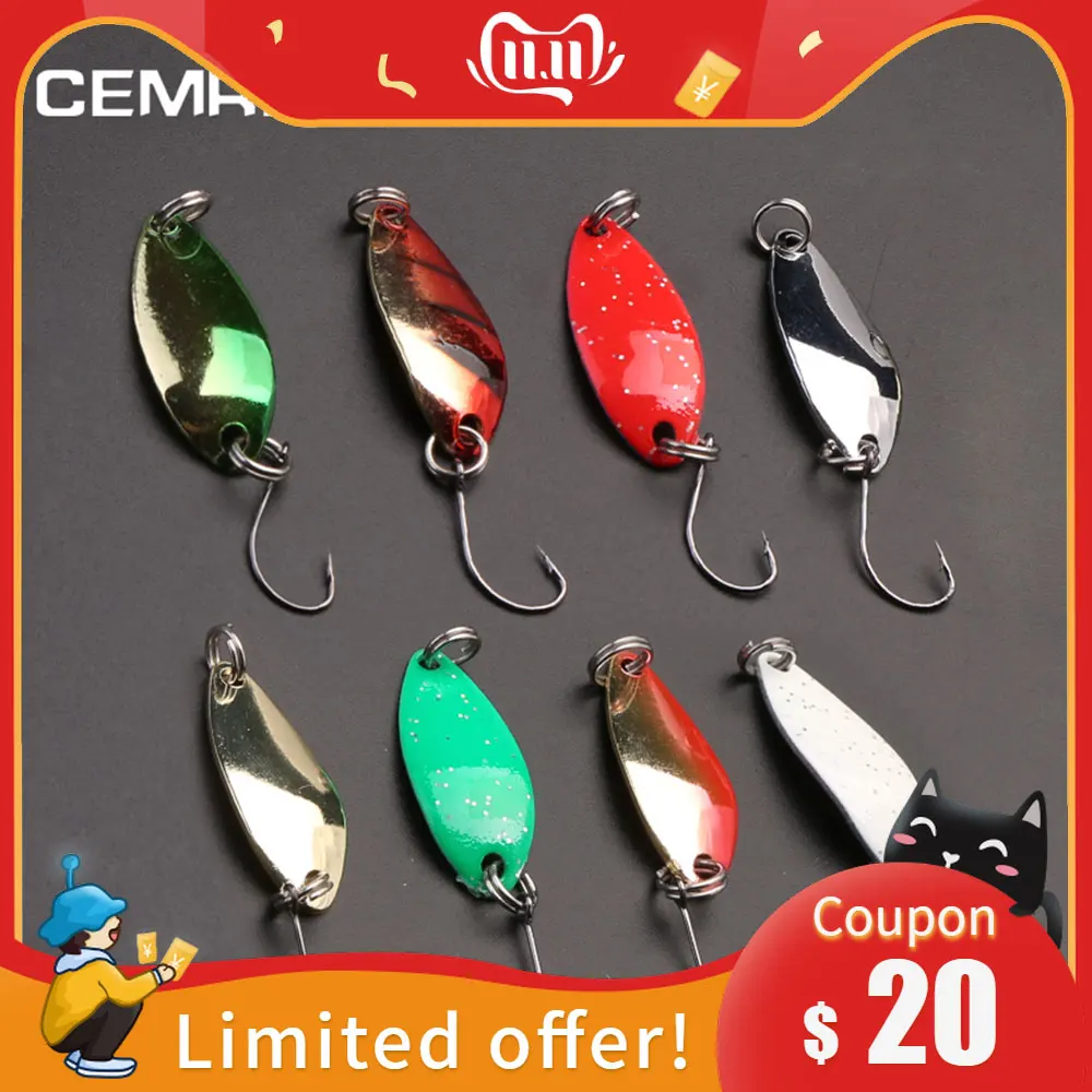 Cemreo рыболовная приманка Спиннер для рыбалки форель 2 5 г 4 7 6 видов цветов