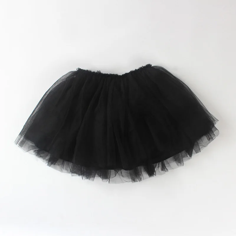 black Модные милые юбки-пачки для маленьких девочек; сетчатые вечерние юбки принцессы для танцев; бальная юбка; одежда для детей; BC664 - Цвет: black