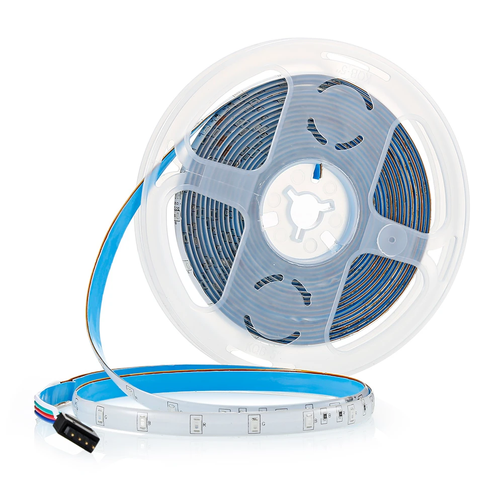 

5M 2835 LED Strip Light 54-LED Per Meter Water-resistant RGB Lamp 4 Music Modes Remote Control