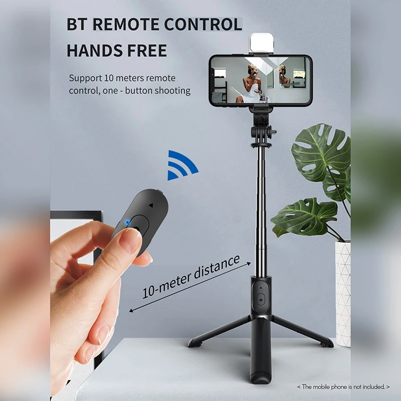 Беспроводная селфи-палка 3 в 1 с Bluetooth складной мини-штатив расширяемый монопод