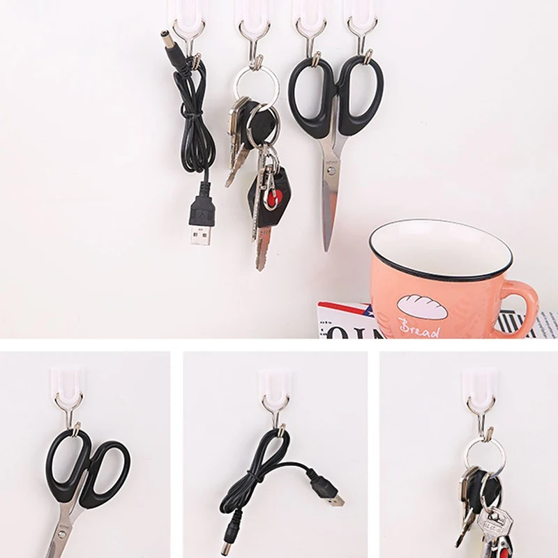 6 шт./упак. Сильный Клей Не оставляющий следов крюк Кухня Ванная комната настенное