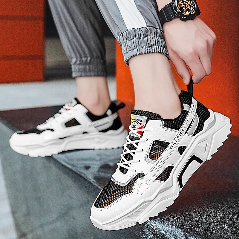 

hombrehot comfortable sport sneakers Male black informales breathable mens spring zapatos Men's Shoes Sneakers on Sneaker