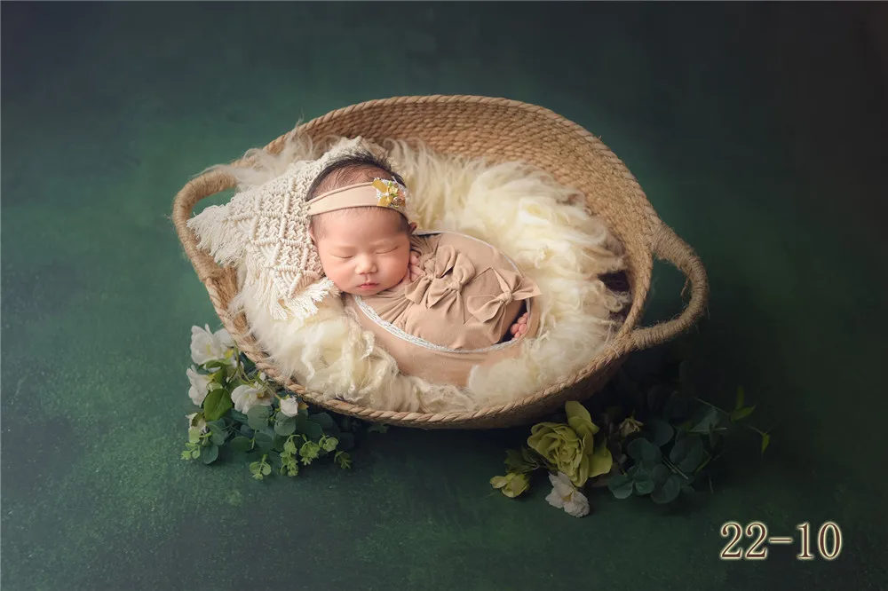 Ylsteed Набор из 7 предметов; Детские реквизиты для фотосъемки; студийные наряды для фотосъемки новорожденных с бантиком; подходящая шляпа с узлом; идея для фотосъемки новорожденных