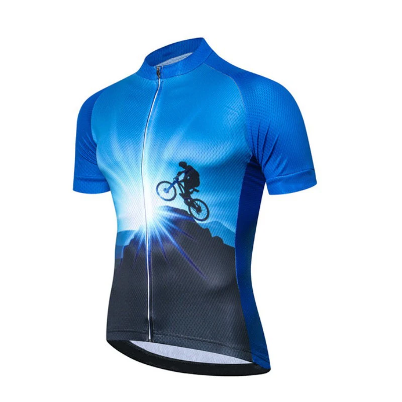 

2021 Summer Men's Team Cycling Pro Jersey MTB Uniform Mountain Bike Clothing Quick Dry Bicycle Clothes Breathable